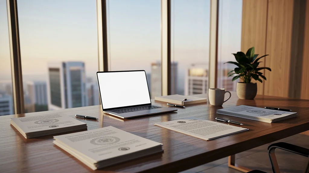 Bureau moderne lumineux illustrant l'esprit de hoper, spécialiste des aides administratives, en ambiance calme et professionnelle